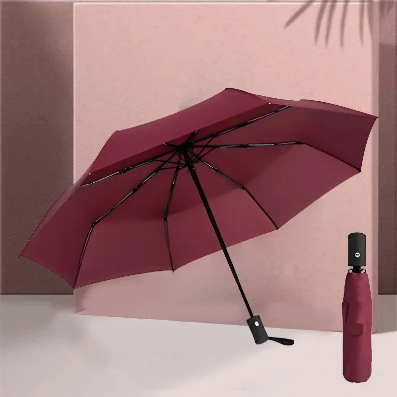 ☀️☔ Automatic UV Protection Umbrella – Three-Fold, Windproof & Customizable for Business & Travel! 🌦️✨