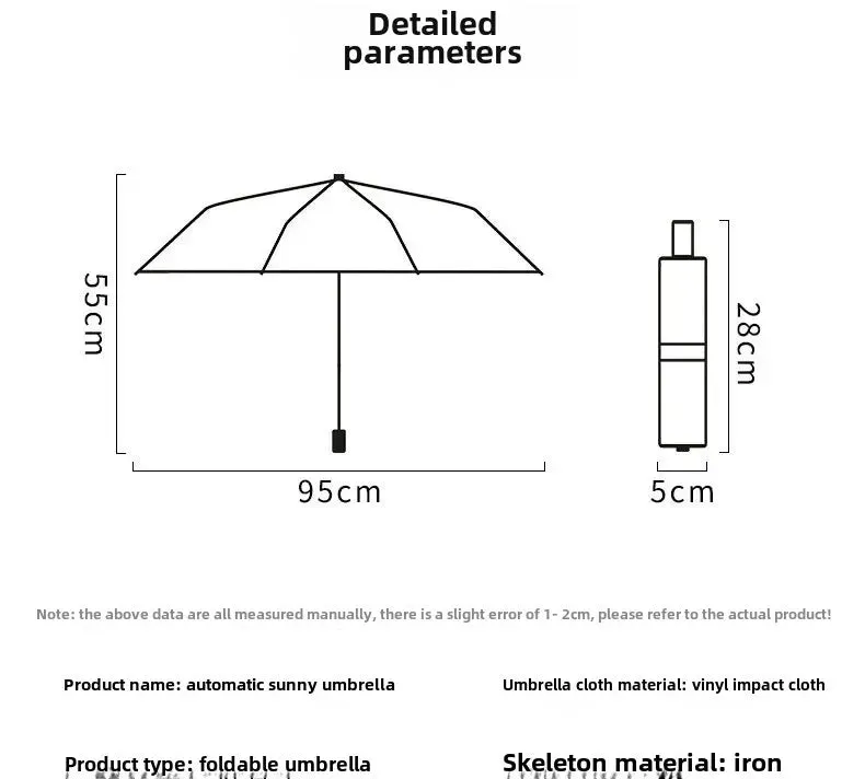 ☀️☔ Automatic UV Protection Umbrella – Three-Fold, Windproof & Customizable for Business & Travel! 🌦️✨
