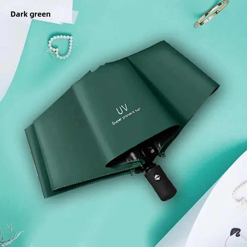 ☀️☔ Automatic UV Protection Umbrella – Three-Fold, Windproof & Customizable for Business & Travel! 🌦️✨