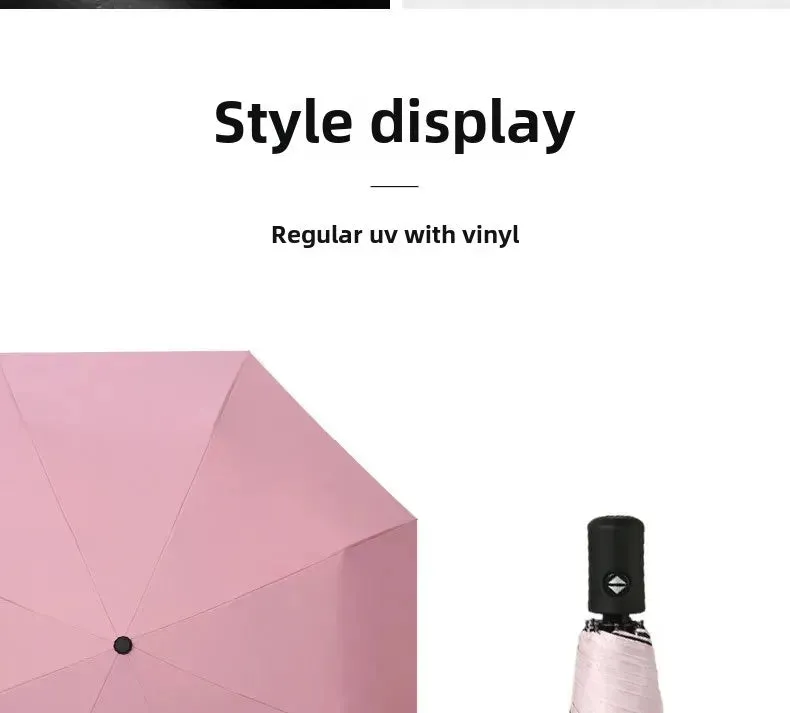 ☀️☔ Automatic UV Protection Umbrella – Three-Fold, Windproof & Customizable for Business & Travel! 🌦️✨
