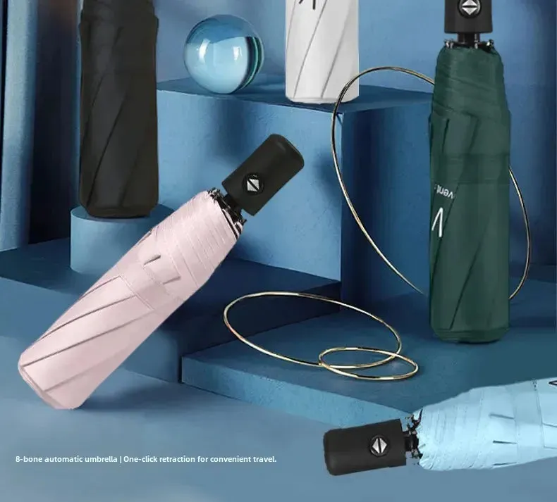☀️☔ Automatic UV Protection Umbrella – Three-Fold, Windproof & Customizable for Business & Travel! 🌦️✨