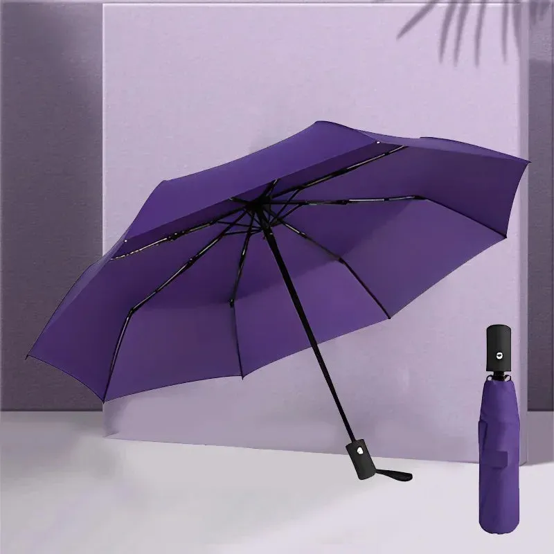 ☀️☔ Automatic UV Protection Umbrella – Three-Fold, Windproof & Customizable for Business & Travel! 🌦️✨