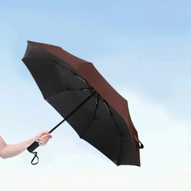 ☀️☔ Automatic UV Protection Umbrella – Three-Fold, Windproof & Customizable for Business & Travel! 🌦️✨