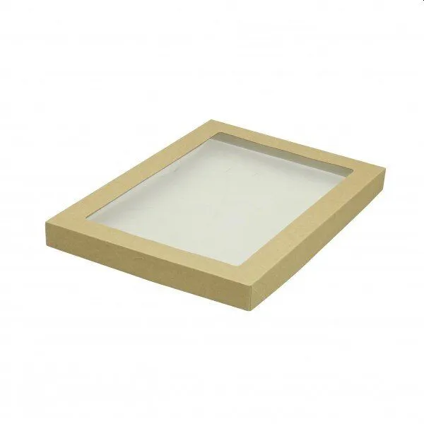 10 x Extra Small Brown Kraft Disposable Catering Grazing Boxes Trays With Lids