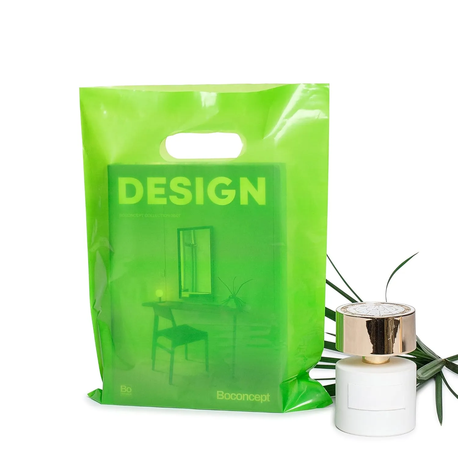 100 Lime Green Bags for Small Business 1.5Mil 9"x12" Perfect For Merchandise And Retail Extra Thick Glossy Thank You Bags With Handles