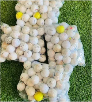 100% Recycled Golf Balls - Handpicked & Assorted HIT Away Used Golf Ball Bag - Ready to Play - Ideal for Driving Range Practice & Course Training