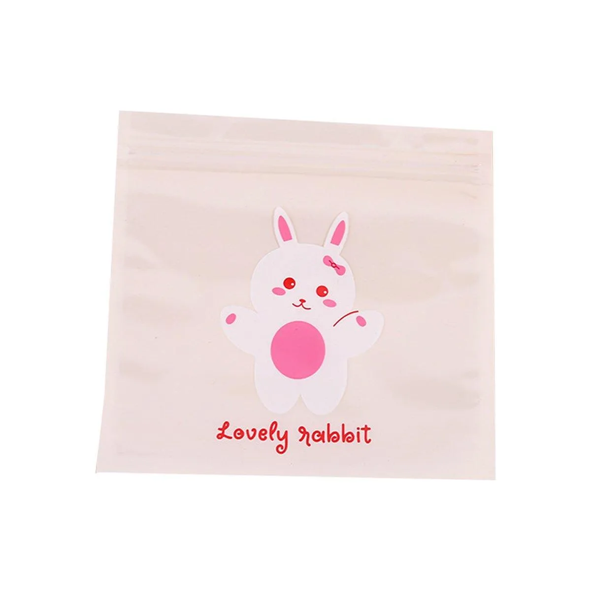 100PCS Ziplock Bags Candy Cookies Plastic Storage Bags