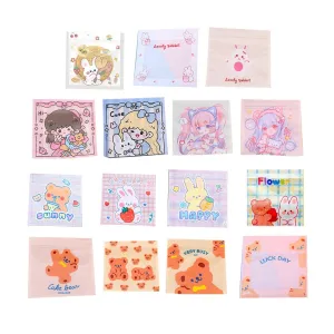 100PCS Ziplock Bags Candy Cookies Plastic Storage Bags