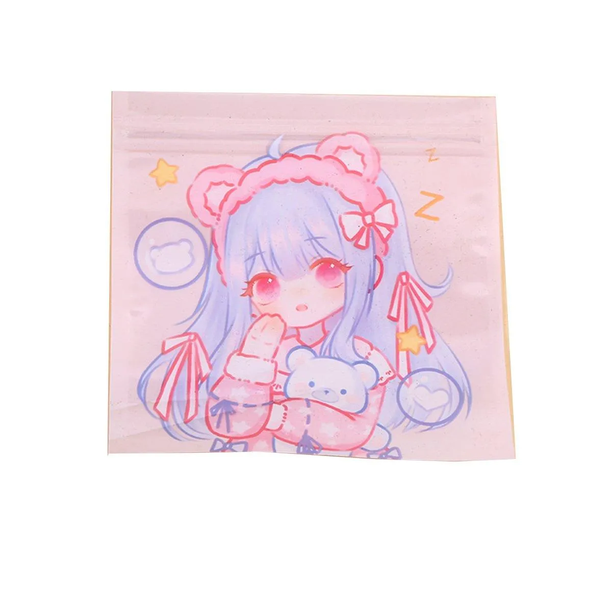 100PCS Ziplock Bags Candy Cookies Plastic Storage Bags