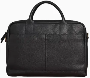15.7in Laptop Bag, Portable Work Attache w/Strap, Leathers, Vintage Messenger Bag, Water Resistant Travel Suitcase Bag, handhold, for Office Business Travel College