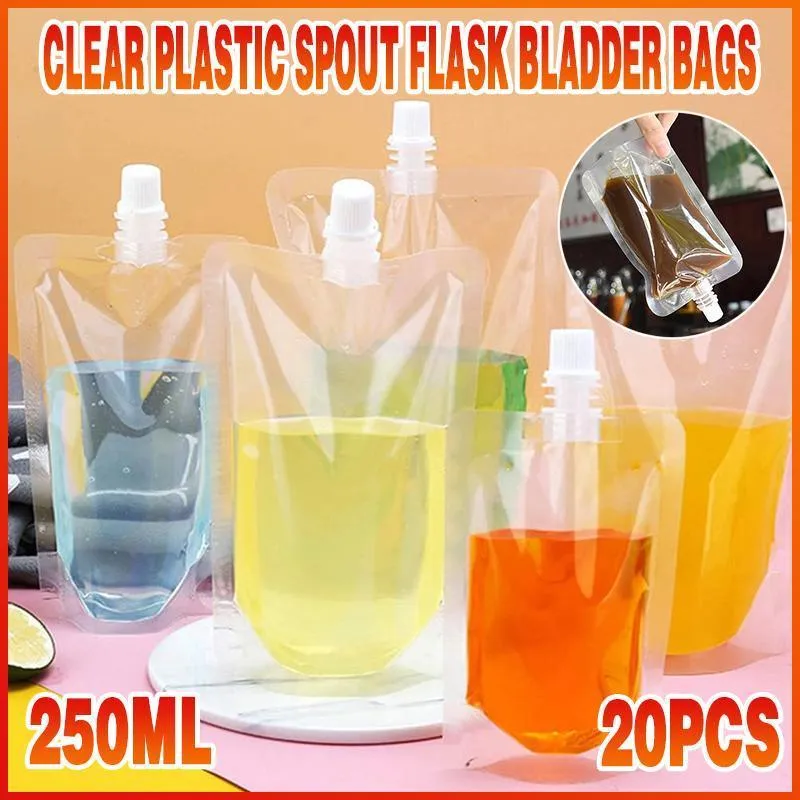20-100PCS PE Leak-Proof Bags for Outdoor Events