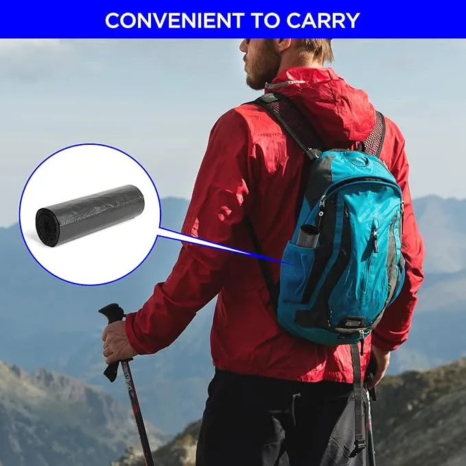 20 PCS Biodegradable Camping Toilet Bags, 22L Capacity, Portable Toilet Bags for portable potty, Camping Toilet Accessories for Eco-Friendly Waste Disposal in Outdoor Adventures