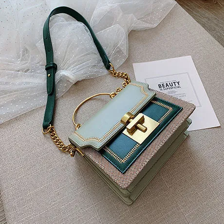 2020 New Fashion Pathwork PU Leather Women Crossbody Bags Vintage Shoulder Messenger Bag Ladies Clutch Casual Totes Female Purse