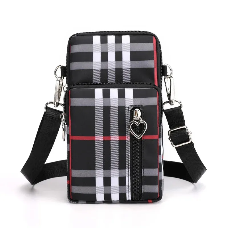 2023 Canvas Handbag Mobile Phone Bag Women's Messenger Bag All-match Mini Small Crossbody Bag Hanging Neck Coin Purse Bag