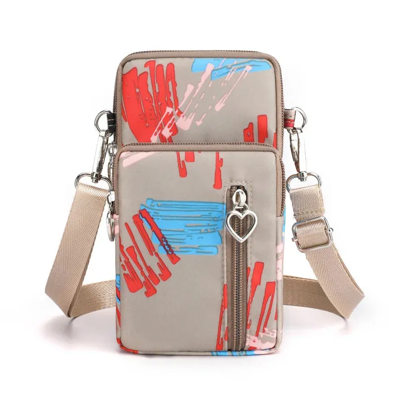 2023 Canvas Handbag Mobile Phone Bag Women's Messenger Bag All-match Mini Small Crossbody Bag Hanging Neck Coin Purse Bag