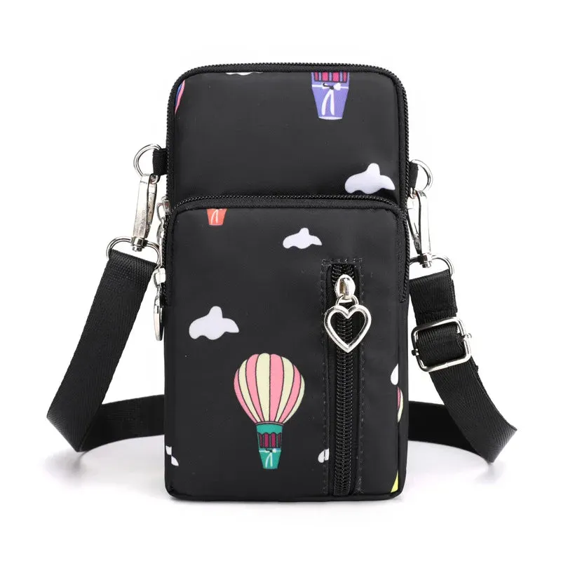 2023 Canvas Handbag Mobile Phone Bag Women's Messenger Bag All-match Mini Small Crossbody Bag Hanging Neck Coin Purse Bag