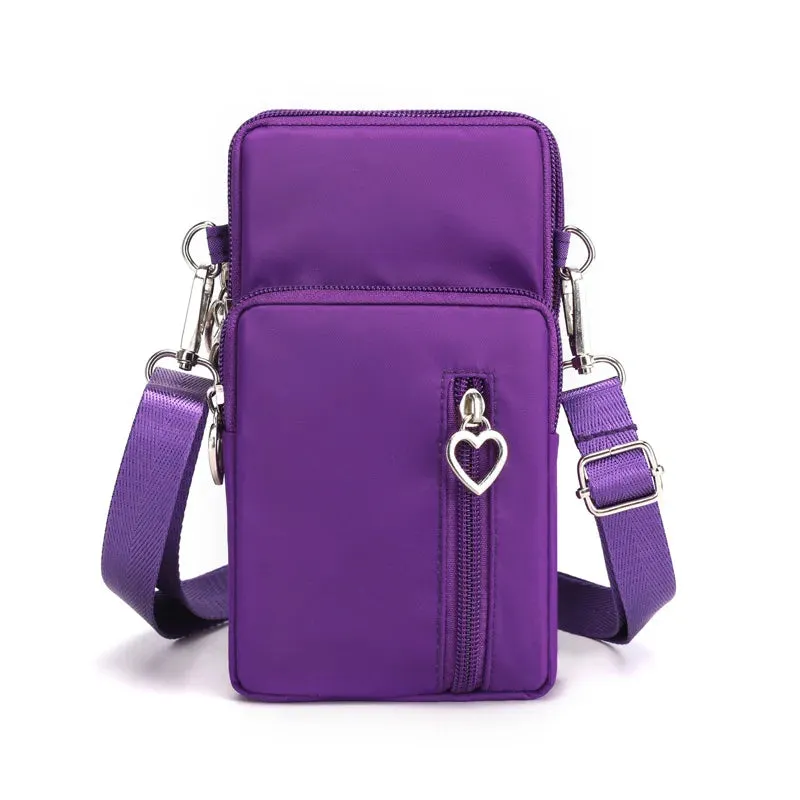2023 Canvas Handbag Mobile Phone Bag Women's Messenger Bag All-match Mini Small Crossbody Bag Hanging Neck Coin Purse Bag