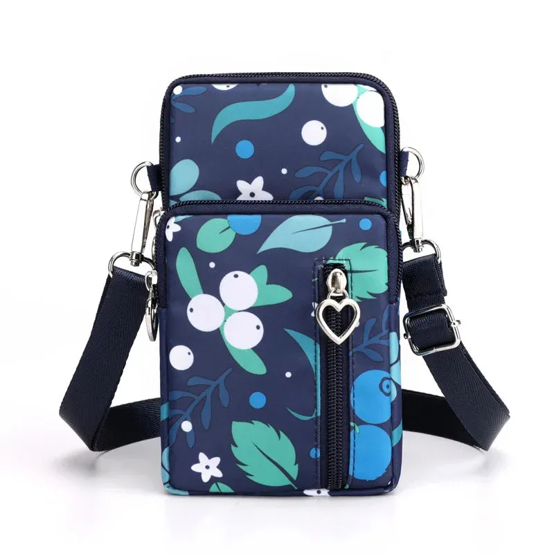 2023 Canvas Handbag Mobile Phone Bag Women's Messenger Bag All-match Mini Small Crossbody Bag Hanging Neck Coin Purse Bag