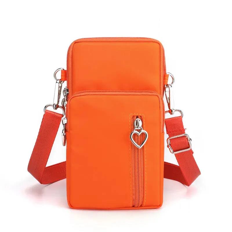 2023 Canvas Handbag Mobile Phone Bag Women's Messenger Bag All-match Mini Small Crossbody Bag Hanging Neck Coin Purse Bag