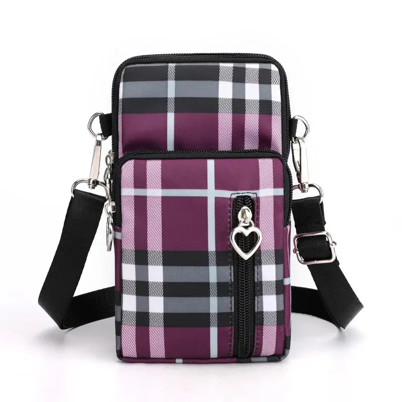 2023 Canvas Handbag Mobile Phone Bag Women's Messenger Bag All-match Mini Small Crossbody Bag Hanging Neck Coin Purse Bag