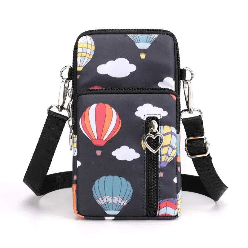 2023 Canvas Handbag Mobile Phone Bag Women's Messenger Bag All-match Mini Small Crossbody Bag Hanging Neck Coin Purse Bag