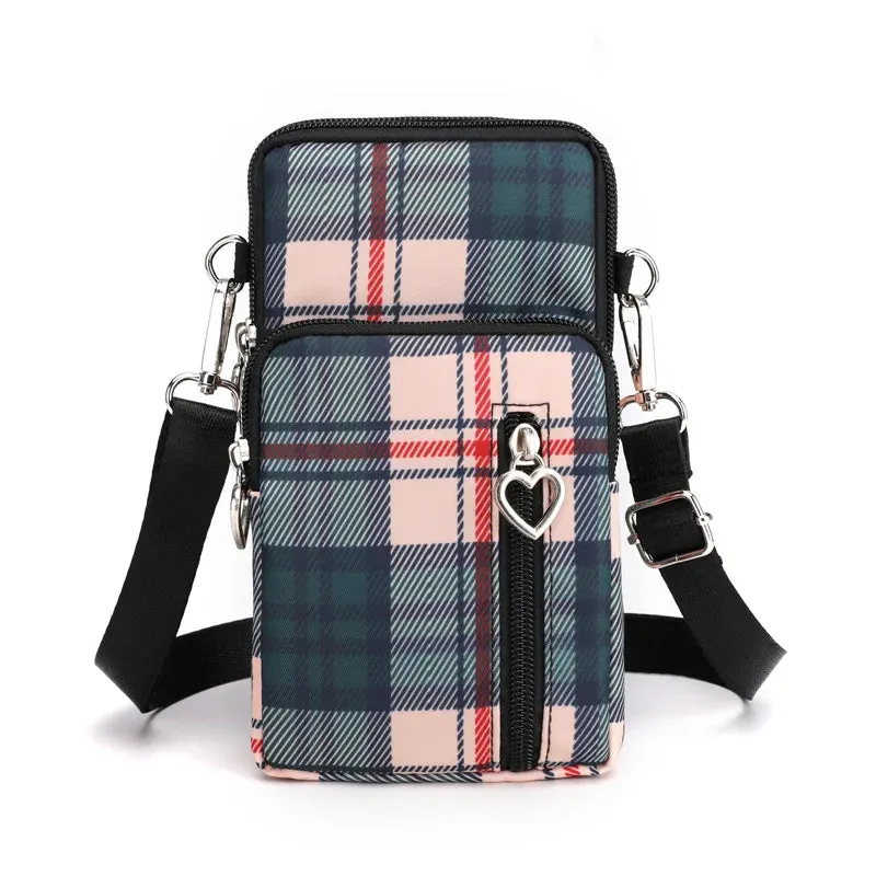 2023 Canvas Handbag Mobile Phone Bag Women's Messenger Bag All-match Mini Small Crossbody Bag Hanging Neck Coin Purse Bag