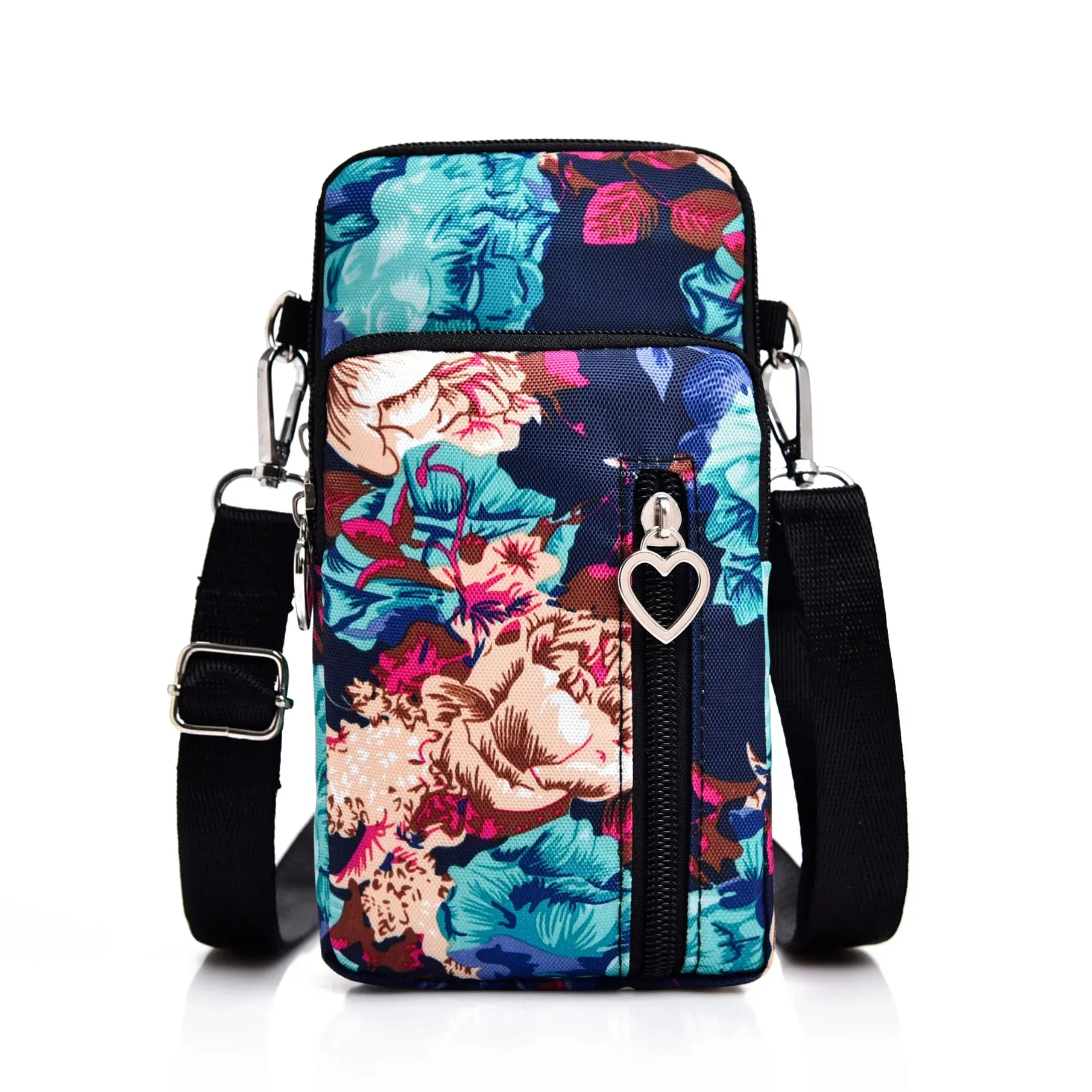 2023 Canvas Handbag Mobile Phone Bag Women's Messenger Bag All-match Mini Small Crossbody Bag Hanging Neck Coin Purse Bag