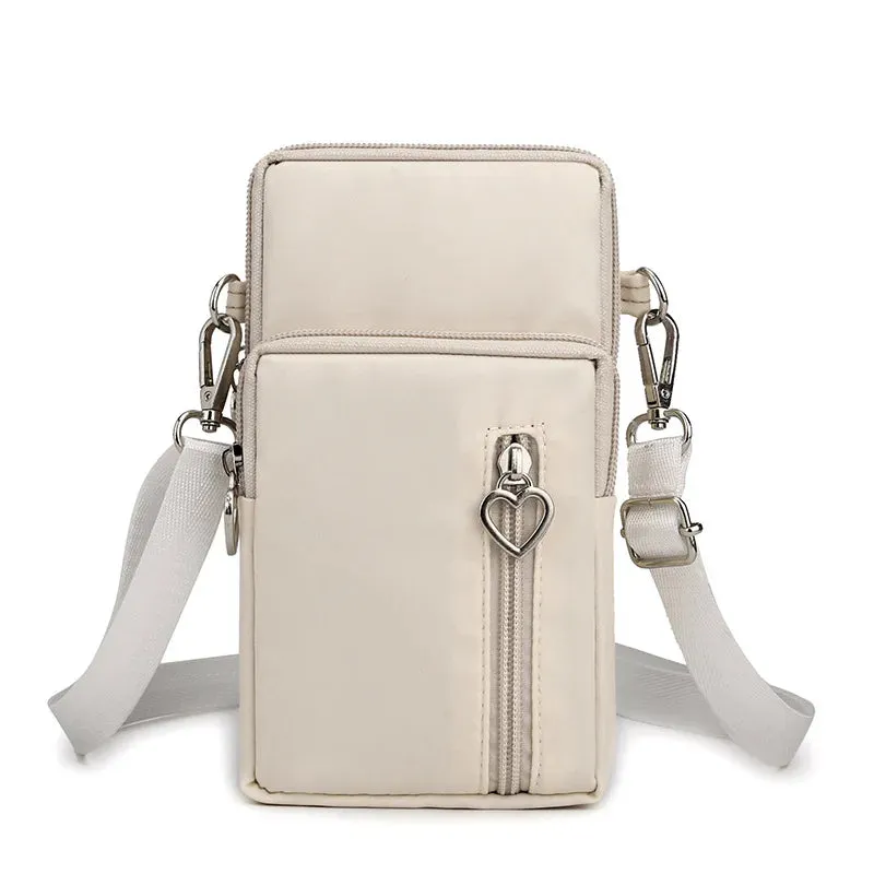2023 Canvas Handbag Mobile Phone Bag Women's Messenger Bag All-match Mini Small Crossbody Bag Hanging Neck Coin Purse Bag