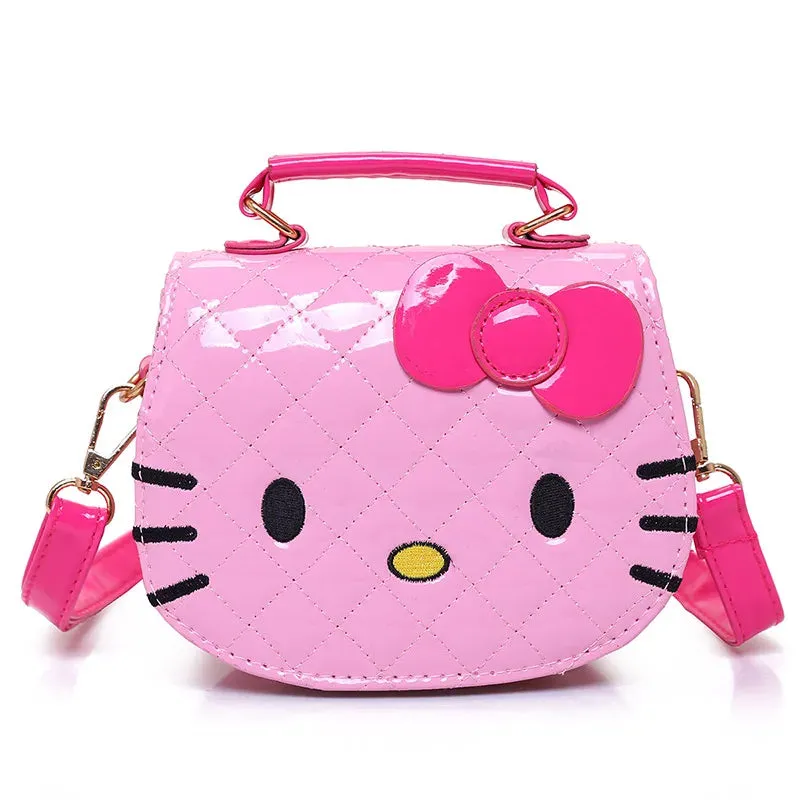 2024 New Hello Kitty Girls Shoulder Bags Cute Cartoon Waterproof Messenger Bag Fashion Kids Anime Handbag Gifts Birthday Gifts