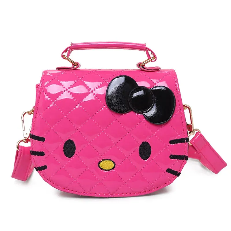2024 New Hello Kitty Girls Shoulder Bags Cute Cartoon Waterproof Messenger Bag Fashion Kids Anime Handbag Gifts Birthday Gifts