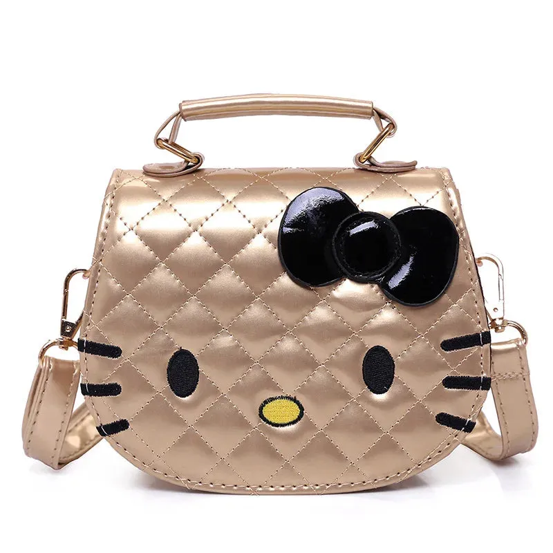 2024 New Hello Kitty Girls Shoulder Bags Cute Cartoon Waterproof Messenger Bag Fashion Kids Anime Handbag Gifts Birthday Gifts