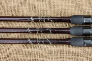 3 x Tony Fordham XHM Carbon Custom Old School Carp Fishing Rods. 2.75lb T/C.