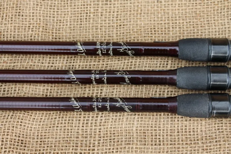 3 x Tony Fordham XHM Carbon Custom Old School Carp Fishing Rods. 2.75lb T/C.