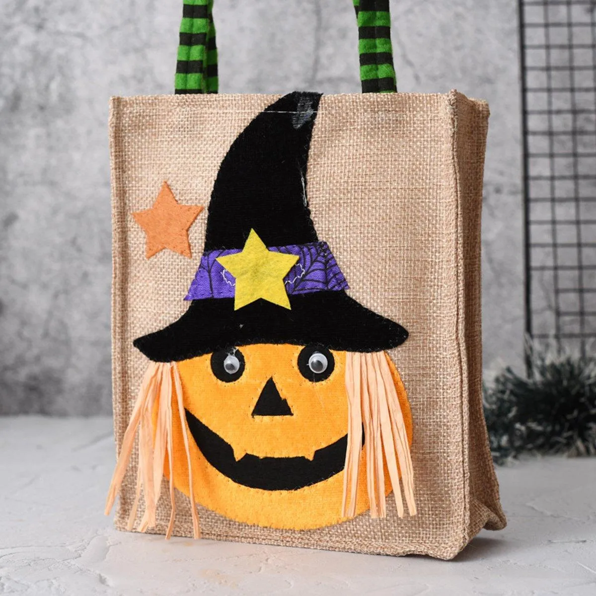 4 PCS Halloween Reusable Gift Tote Bags