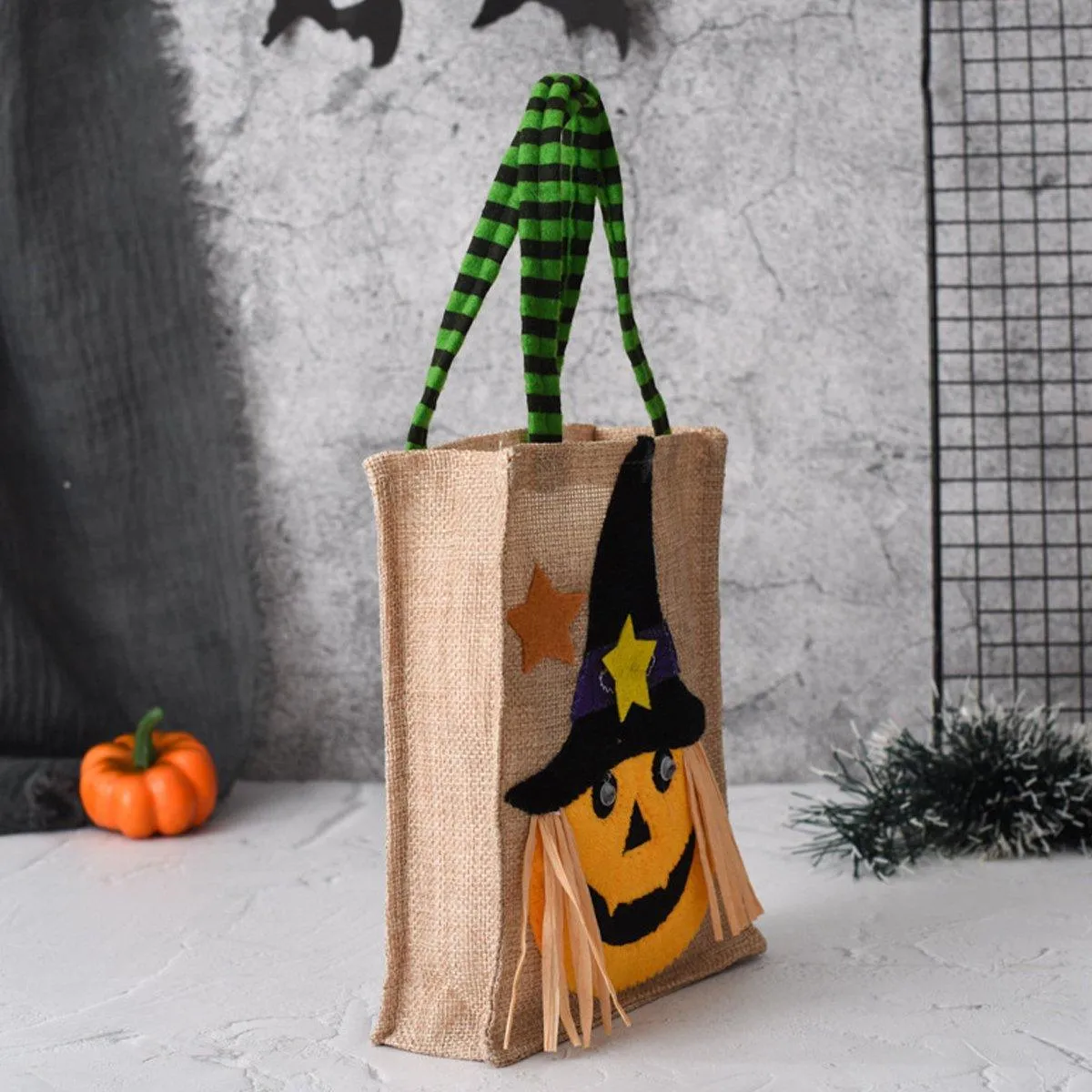 4 PCS Halloween Reusable Gift Tote Bags