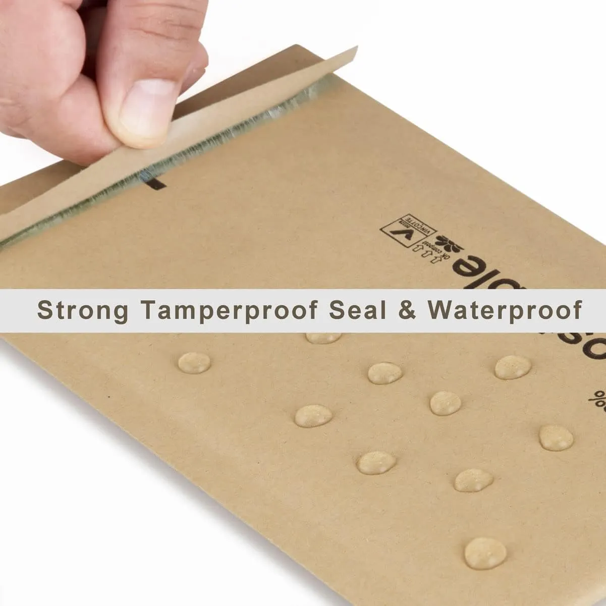4x8 100% Biodegradable Bubble Mailers,25 Count Kraft Brown #000 Compostable Padded Packaging Wrap Envelopes Pouches Eco Friendly Self Seal Bags