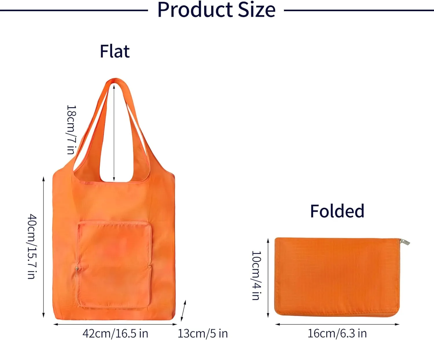 5 packs Foldable reusable grocery bags, eco waterproof shopping bags food tote bags G-B-1