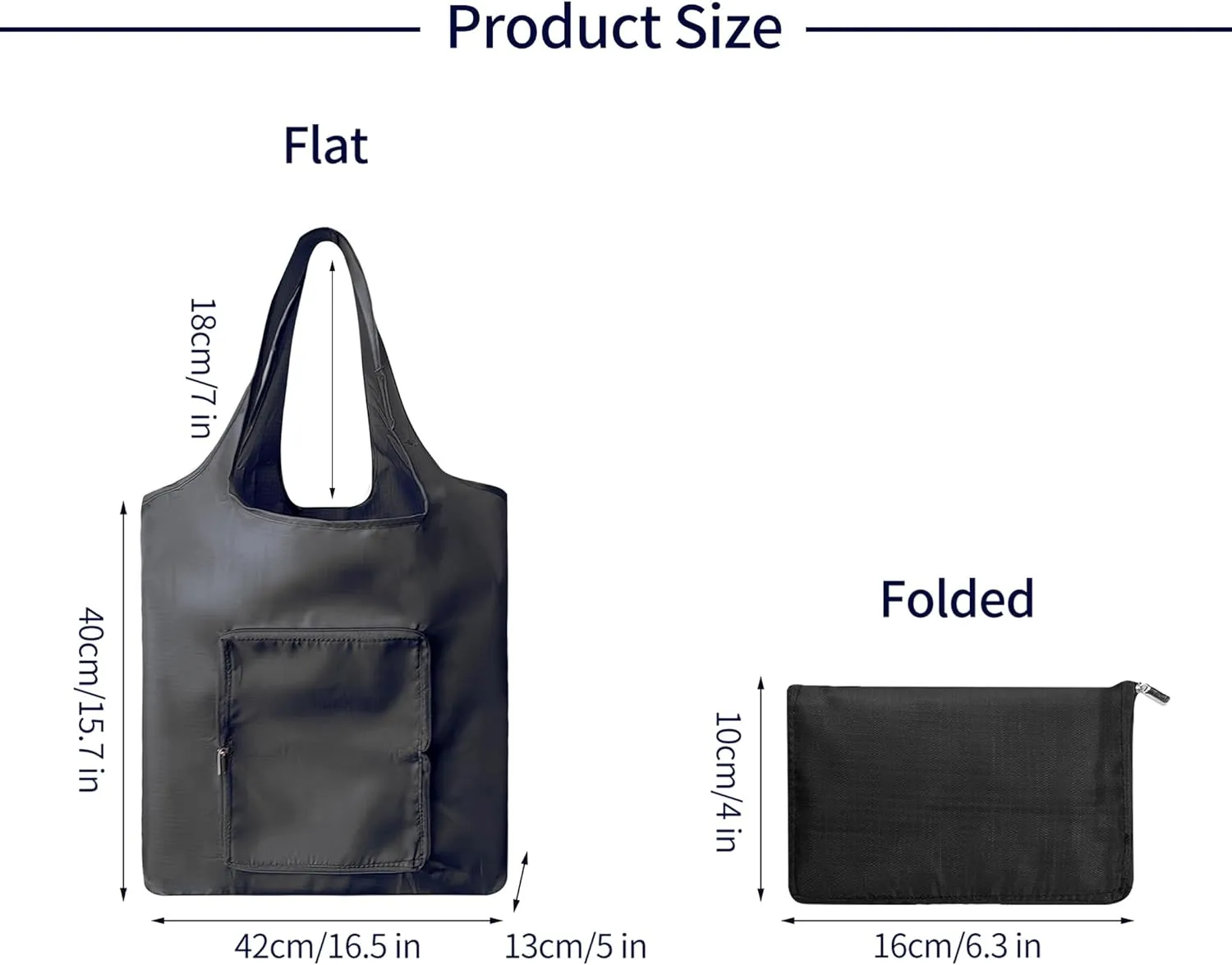 5 packs Foldable reusable grocery bags, eco waterproof shopping bags food tote bags G-B-1