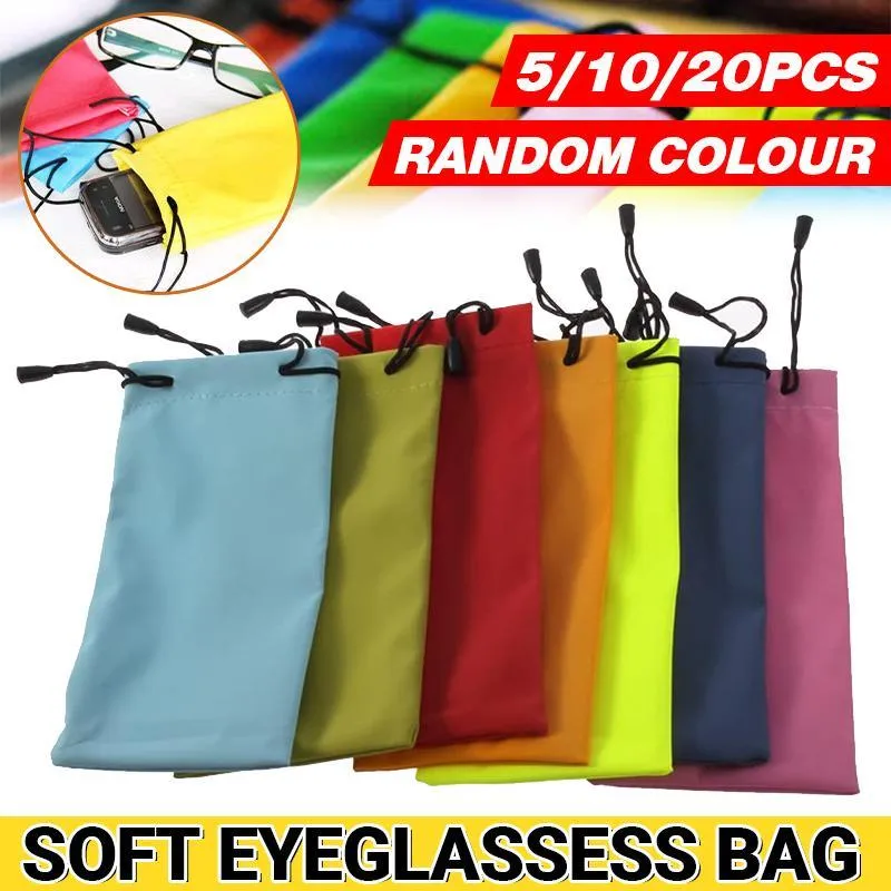 5PCS Soft Sunglasses Pouch Eyeglasses Bag