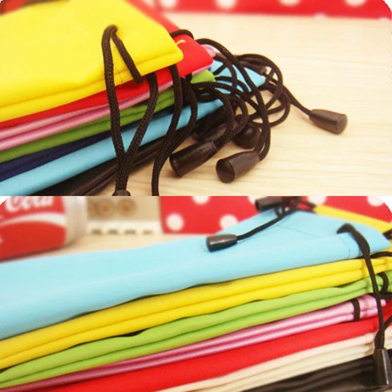5PCS Soft Sunglasses Pouch Eyeglasses Bag