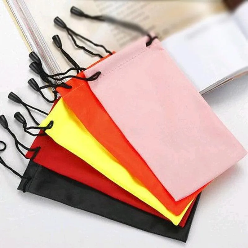 5PCS Soft Sunglasses Pouch Eyeglasses Bag