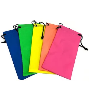 5PCS Soft Sunglasses Pouch Eyeglasses Bag