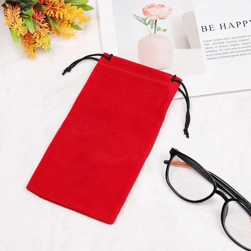 5PCS Soft Sunglasses Pouch Eyeglasses Bag