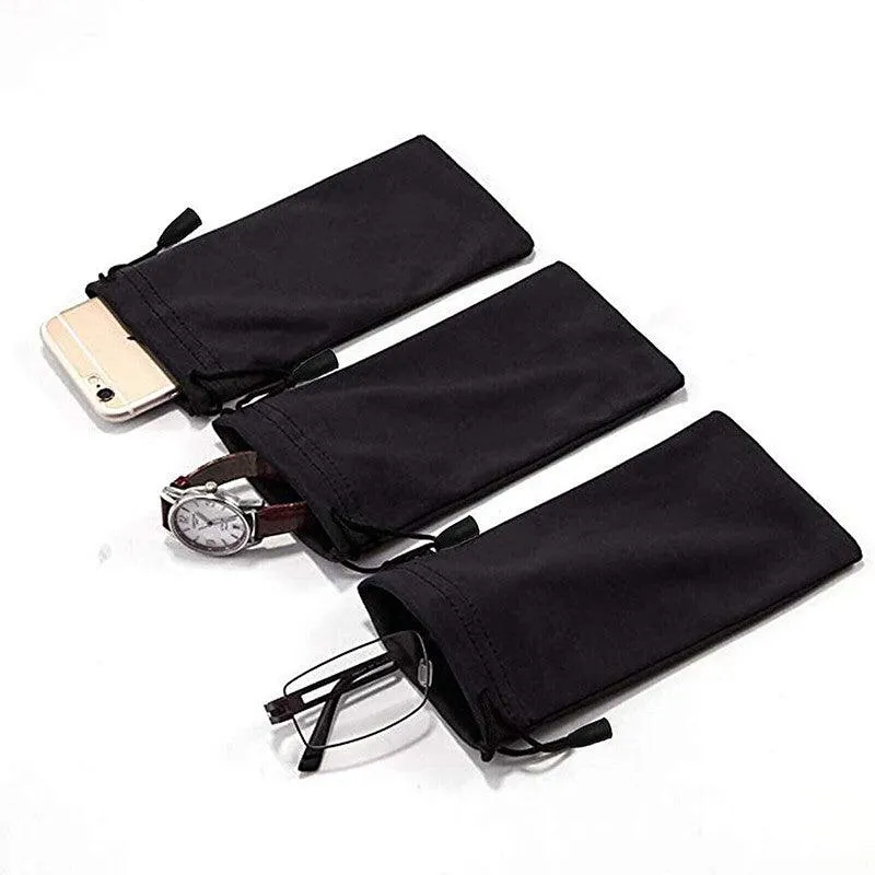5PCS Soft Sunglasses Pouch Eyeglasses Bag