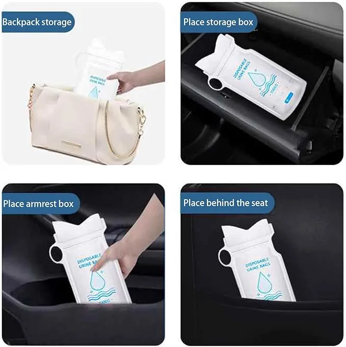700ML, Disposable Urine Bag, Travel, Camping, Traffic jam, Emergency Portable Urine Bag and Vomit Bag for Pregnant Women, Mixed Pee Bag, Mobile Toilet Bag