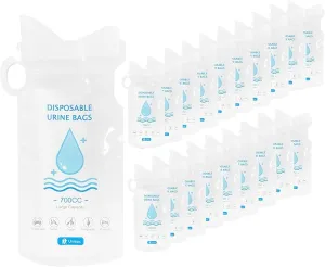 700ML, Disposable Urine Bag, Travel, Camping, Traffic jam, Emergency Portable Urine Bag and Vomit Bag for Pregnant Women, Mixed Pee Bag, Mobile Toilet Bag