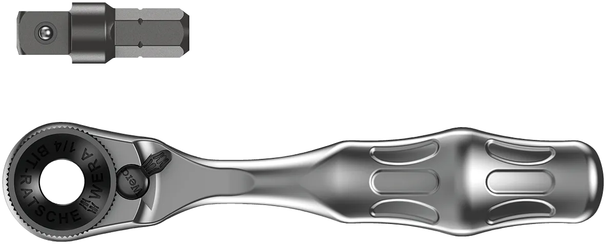 8001 A Zyklop Mini 1 Bit Ratchet 1/4" SB with 1/4" drive