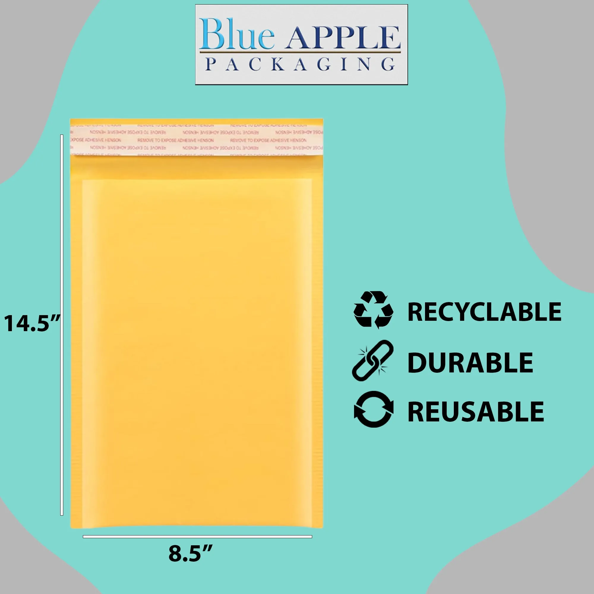 8.5X14.5 inches Kraft Bubble Mailer #3 Shipping Envelopes