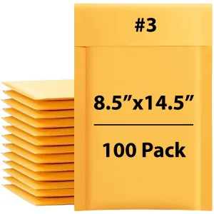8.5X14.5 inches Kraft Bubble Mailer #3 Shipping Envelopes