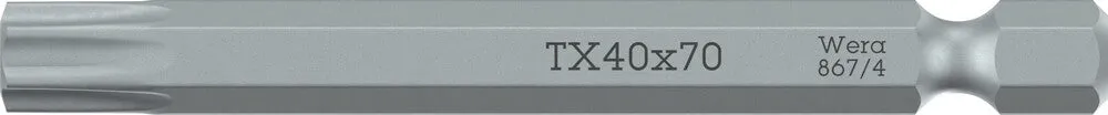 867/4 Z TORX® bits, TX 8 x 70 mm